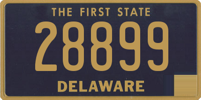 DE license plate 28899