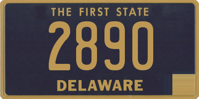 DE license plate 2890