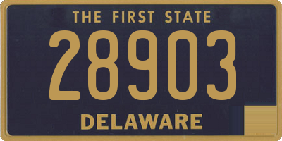 DE license plate 28903