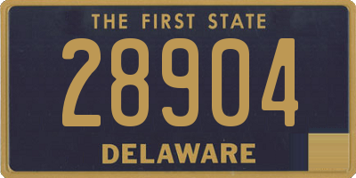 DE license plate 28904