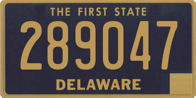 DE license plate 289047