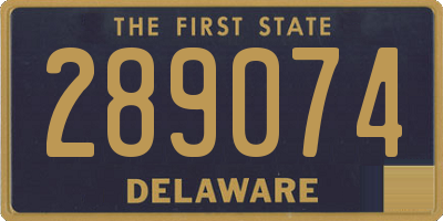 DE license plate 289074