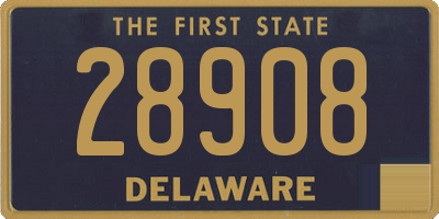 DE license plate 28908