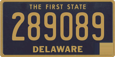 DE license plate 289089