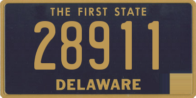 DE license plate 28911