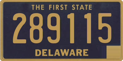 DE license plate 289115