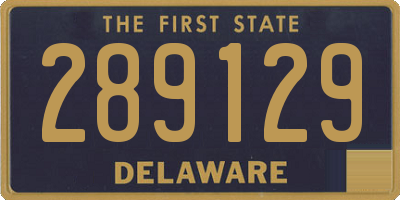 DE license plate 289129