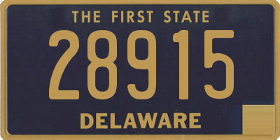 DE license plate 28915