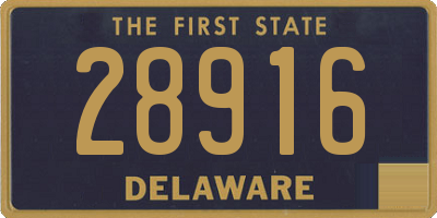 DE license plate 28916