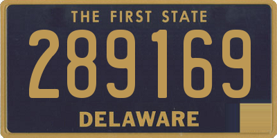 DE license plate 289169
