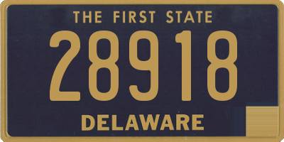 DE license plate 28918