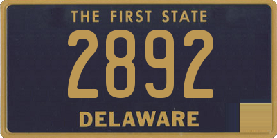 DE license plate 2892