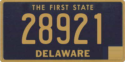 DE license plate 28921