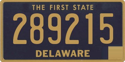 DE license plate 289215