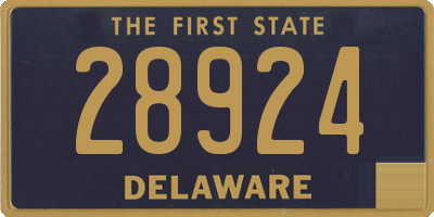 DE license plate 28924