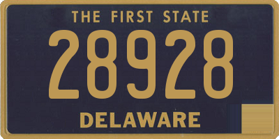 DE license plate 28928