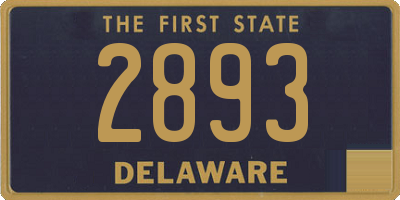 DE license plate 2893