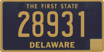 DE license plate 28931