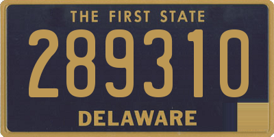 DE license plate 289310