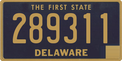DE license plate 289311