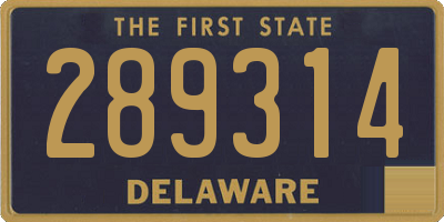 DE license plate 289314