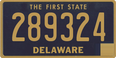 DE license plate 289324