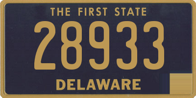 DE license plate 28933