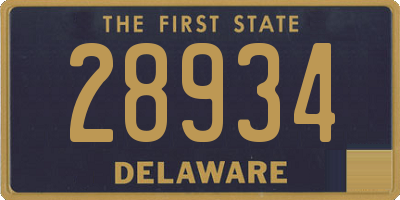 DE license plate 28934