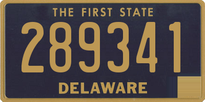 DE license plate 289341