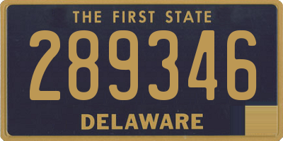DE license plate 289346
