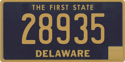 DE license plate 28935