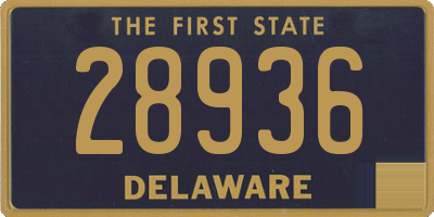 DE license plate 28936