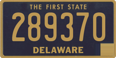 DE license plate 289370
