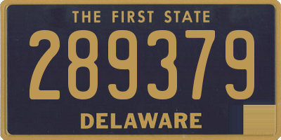 DE license plate 289379