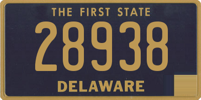 DE license plate 28938