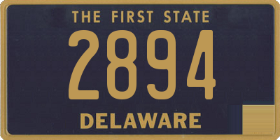 DE license plate 2894