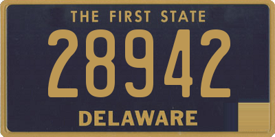 DE license plate 28942