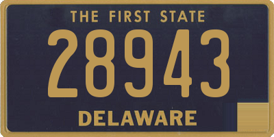 DE license plate 28943