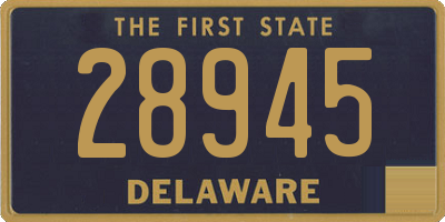 DE license plate 28945