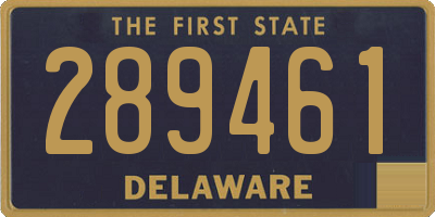 DE license plate 289461
