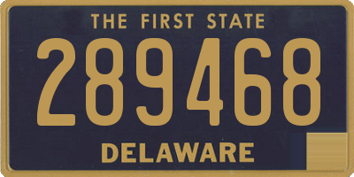 DE license plate 289468