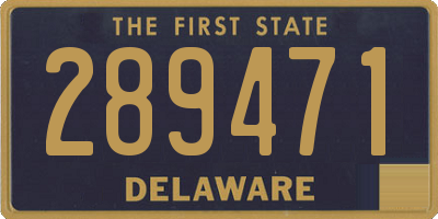 DE license plate 289471
