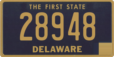 DE license plate 28948