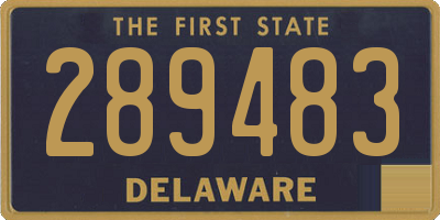 DE license plate 289483
