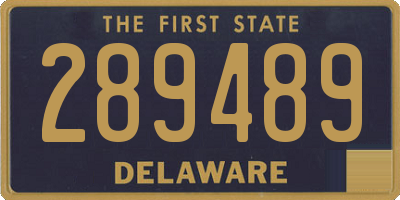 DE license plate 289489