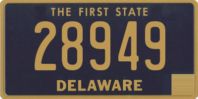 DE license plate 28949