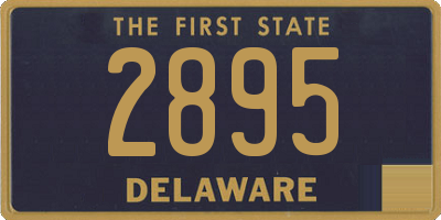 DE license plate 2895
