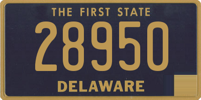 DE license plate 28950