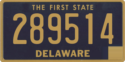 DE license plate 289514