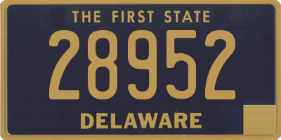 DE license plate 28952